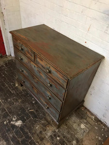 Antique Pine Painted Chest of Drawers
