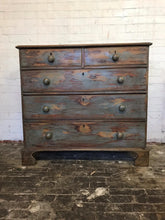 Load image into Gallery viewer, Antique Pine Painted Chest of Drawers
